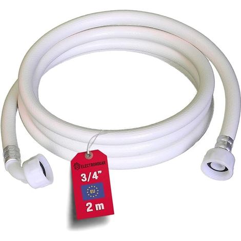Tuyau Machine à Laver 2 m Flexible Alimentation Lave Linge PVC (1/5)