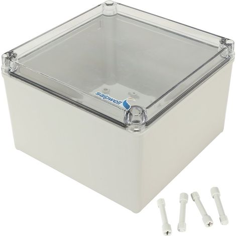 Support montage ABS, appareil projet électrique, 7,9 x 5,1 (200 mm 200 130 mm), clair (1/4)