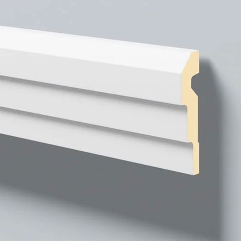 Türumrandung NMC MA1 DOMOSTYL Noel Marquet Fassadenstuck Fensterumrandung Fassadenprofil Modernes Design weiß 2 m (1/4)