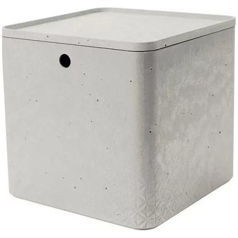 Curver Aufbewahrungsbox mit Deckel, 18 l, grau, 39x29x18