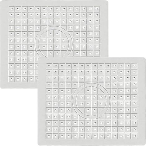 2 Pièces Tapis Evier Cuisine (26 x 31 CM Blanc)Tapis Fond d'évier en Caoutchouc Tapis D'égouttement Découpable Protege Evier Cuisine pour Fond D'évier de Cuisine (1/5)