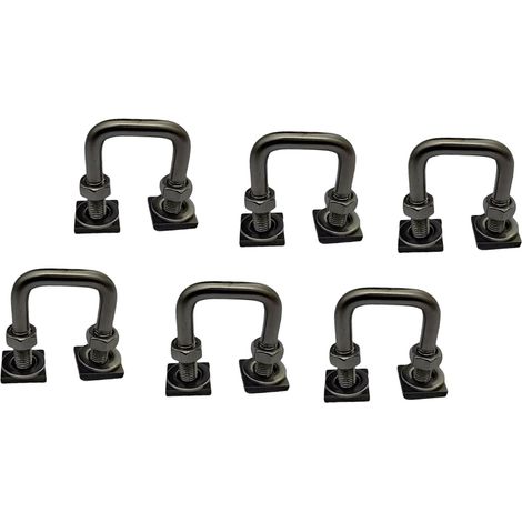 Lot de 6 boulons d'ancrage en T pour porte-bagages de toit pour fixation de cordon élastique (1/5)