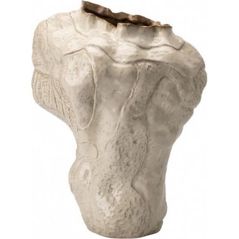 Decorative Asymmetrical Ceramic Vase, Elegant, Home Decor, for Art Lovers, Style F (1/5)