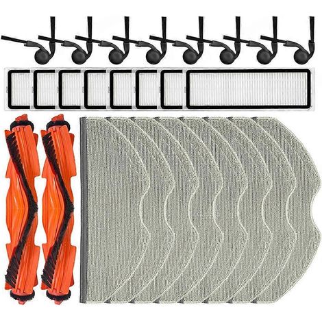 Filtre pour aspirateur brosse pour aspirateur Filtre de brosse pour aspirateur filtre de Xiaomi Robot Aspirateur S40 / OV81 Aspirateur Accessoires Main Side Brosse HEPA Filtre Serpillière Cloth pièce (1/5)