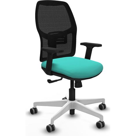 Chaise de bureau piqueras y crespo Alfera turquoise cuir synthétique (1/2)
