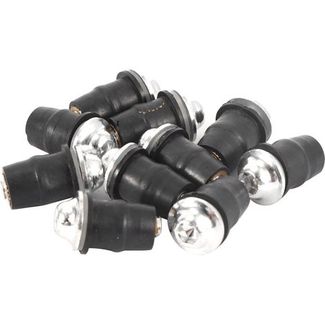 10 vis hexagonales M5 universelles pour pare-brise de moto, argentées (1/5)