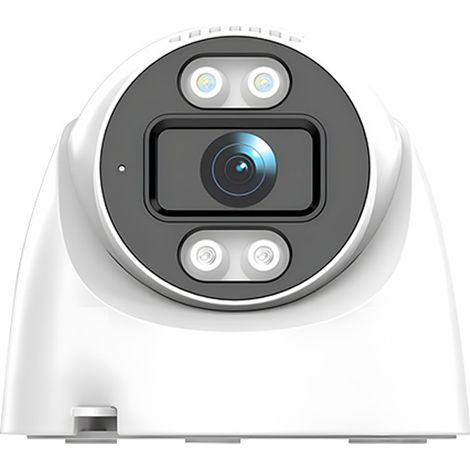 Caméra de Surveillance Intérieure WiFi 1080TVL, Caméra Dôme HD pour Plafond et Mur, Vision Nocturne Infrarouge 10 m, Audio Bidirectionnel, Fonction Alarme, Contrôle Smartphone, Zoom Électronique, Stoc (1/4)