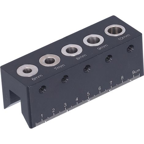 Outil de perçage et de positionnement pour le travail du bois, en alliage d'aluminium, 6-10 mm (1/5)