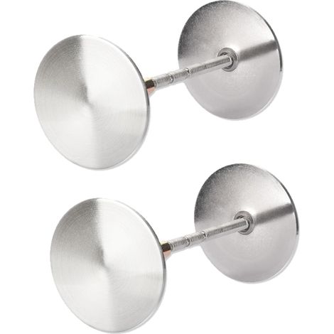 Set de couvercles de trou de poignée de porte, bouchon de porte rond décoratif, remplisseur de trou métallique, plaque de couverture pour poignée de porte, réparation de trou de serrure et de porte (1/5)