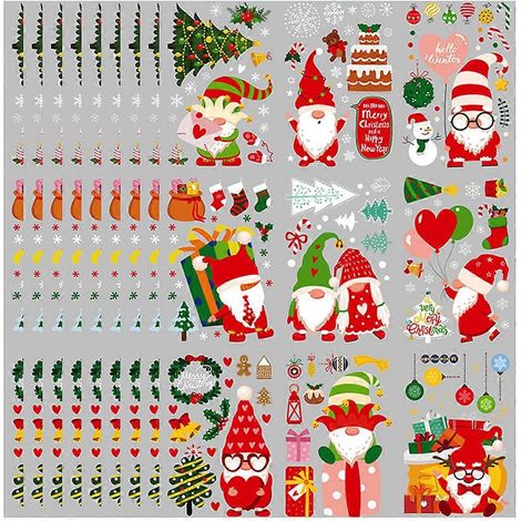 feuilles d'autocollants muraux de dessins animés, jolis stickers muraux, stickers amovibles pour fenêtres, accessoires pour fenêtres-30X20CM