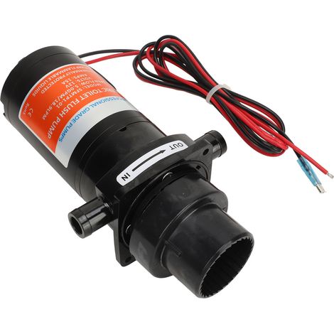 Pompe à eaux usées électrique pour WC bateau, auto-amorçante, étanche, 12V 15A, débit max 18,9 L/min, pour toilette marine, kit 1 pièce, remplacement efficace. (1/5)