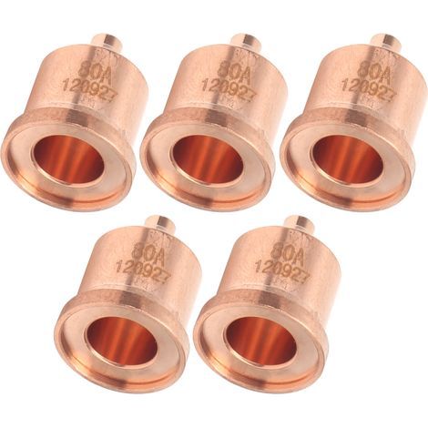 Lot de 5 embouts de torche de découpe plasma en cuivre rouge, consommables pour équipement de soudage 120927 (1/5)