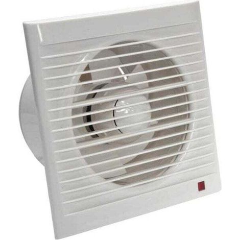Ulisem Ventilateur d'extraction 160 mm 15W 140m³/h avec Clapet anti-retour-- pour Salle de Bain,Cuisine,Bureau,WC,Silencieux, (1/4)