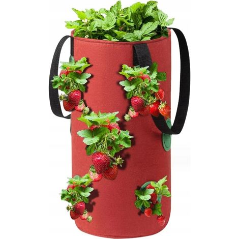 Hängender Blumentopfbeutel für Tomaten, Gemüse und Erdbeeren, 35 cm