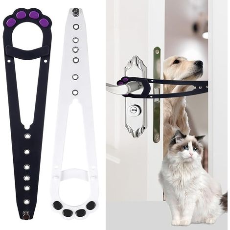 Cat Door Latch, 2 Pieces Alternative to Pet Door Latch Door Latch for Entering Cats to Prevent Dogs from Entering (1/5)