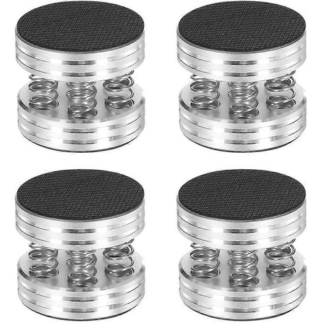 4PCS HiFi Shock Spikes Aluminium Isolation Plaform Feet Spring Damping Coussinet pour Ampli Audio Enceinte Platine (1/5)