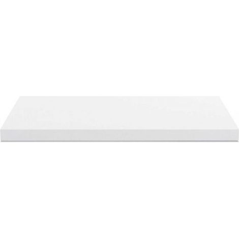 Top non forato 195x60x4 con bordo poliuretano in bianco