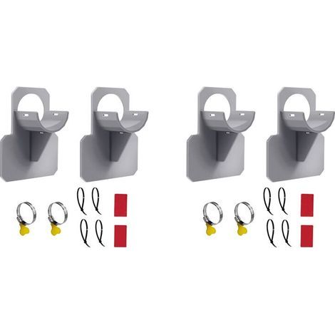 4 Jeux de Supports de Tuyaux de Piscine, Accessoires de Piscine Hors , Accessoires de Piscine, Tuyaux de Piscine pour Piscines Hors Gris (1/4)