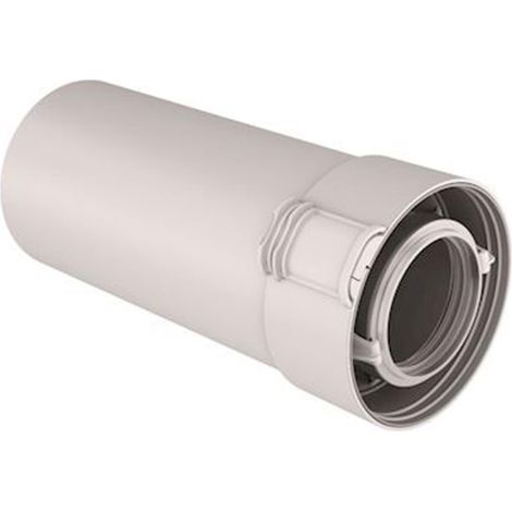 Ubbink – Conduit de fumée D80/125mm en PPtl/PVC – Longueur 250mm – Système Sekurit pour chaudières à condensation type C