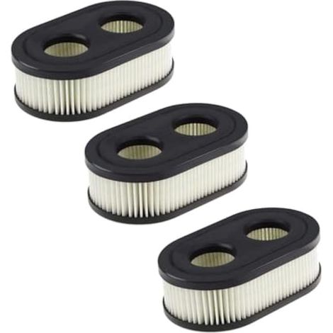 Lot de 3 cartouches de filtres à air pour Briggs 500EX 550E 550EX 625EX 675EXI 725EXI Eco-Plus 575EX Series Engine 4247 5432 5432K Engine Lawnboy Lawnmower