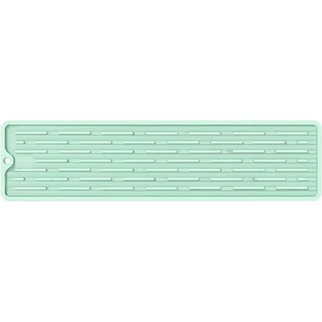 Tapis de séchage de vaisselle en silicone, résistant à la chaleur, antidérapant, séchage rapide, 35 x 8,8 cm (1/5)