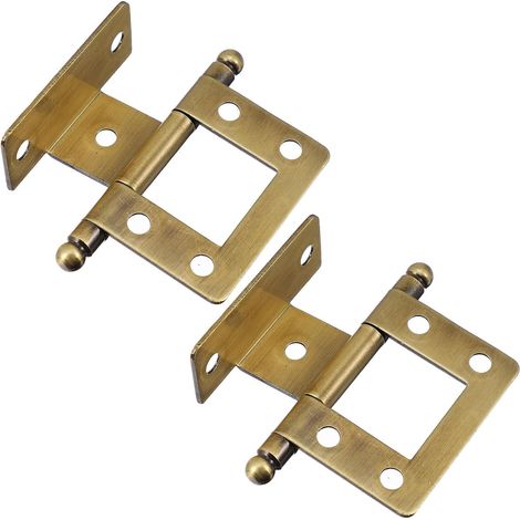 Lot de 2 charnières de porte d'Armoire en Métal (1/5)