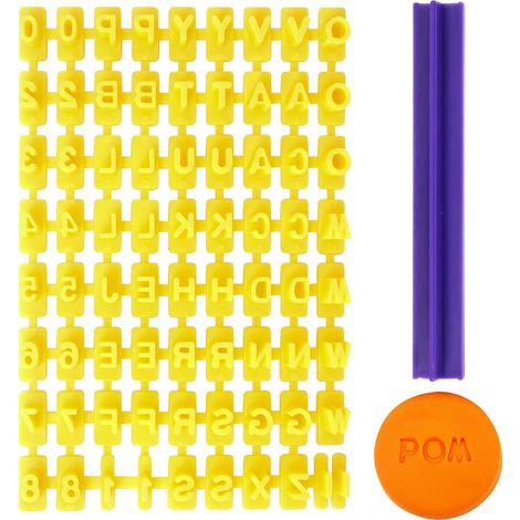 72-teiliges DIY-Zahlen-Buchstaben-Kuchen-Druckform-Alphabet-Stempel-Prägeform