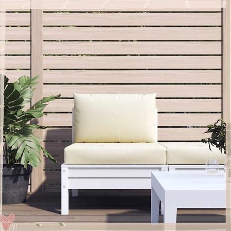 361756 Coussins de palette lot de 2 blanc crème tissu oxford (1/5)