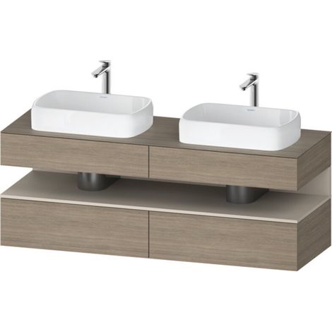 Duravit Qatego Konsolenwaschtischunterbau, 2 Auszüge, 2