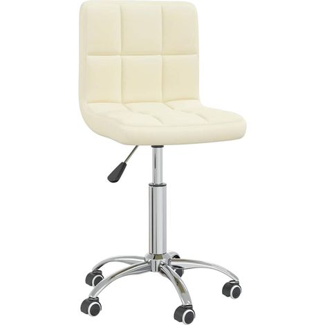 Maison Exclusive - Bürostuhl Drehbar Creme Stoff (1/5)