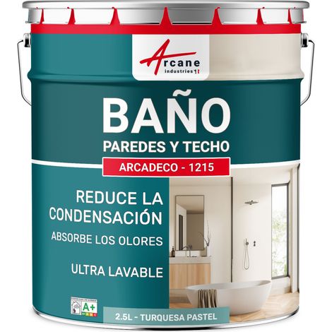Pintura impermeable baño: para paredes y techos de baño - ARCADECO - 1215