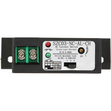Einstellbarer, normalerweise geschlossener Strommessschalter AC 0,5–200 A SZC03-NC-AL-CH (1/5)