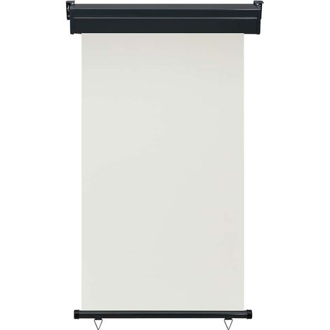 vidaXL Toldo lateral de balcón color crema 105x250 cm (1/2)