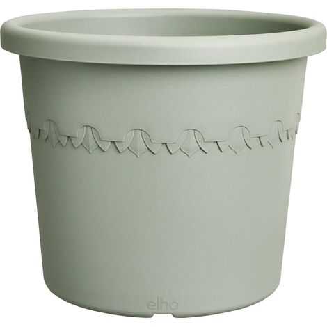 elho® Algarve Pflanzkübel Cilindro Thymiangrün Ø 58 cm mit Rädern - Kunststoff (1/4)