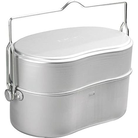 Boîte À Repas De Randonnée - Aluminium Anodisé - 900 Ml - Avec Couvercle Séparé 550 Ml - 183 G - Pour Activités En Plein Air