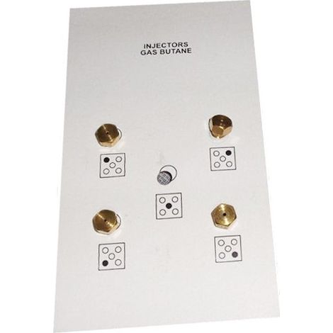 Kit injecteurs gaz butane 4431100184 pour Plaque de cuisson BEKO, GRUNDIG (1/2)