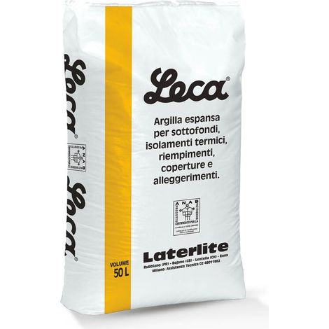 Argilla espansa in sacchi 3/8 - 50 lt. - perle piccole