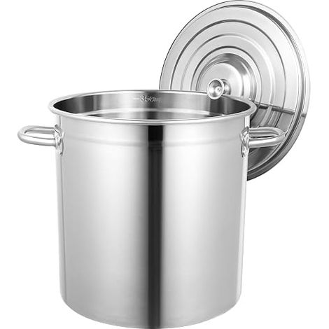 Grande Marmite 35L Casserole Professionnelle en Acier Inoxydable
