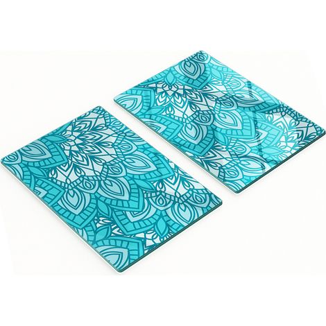 Pannelli decorativi multifunzionali in vetro con ornamenti stampati 2x40x52 cm (1/5)