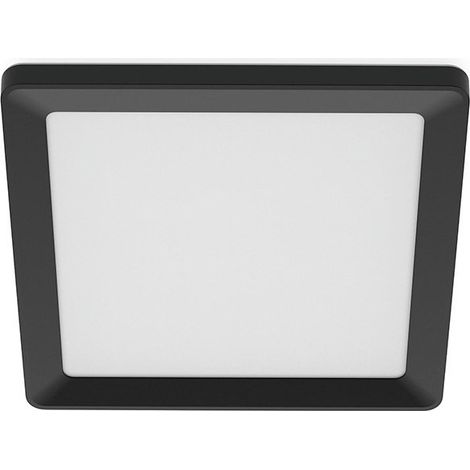 Plafond carré noir Valen 13W