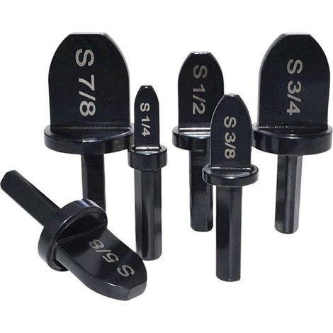 Ensemble de 6 outils à évaser pour tuyaux de cuivre de climatisation avec poignée triangulaire en acier à roulement