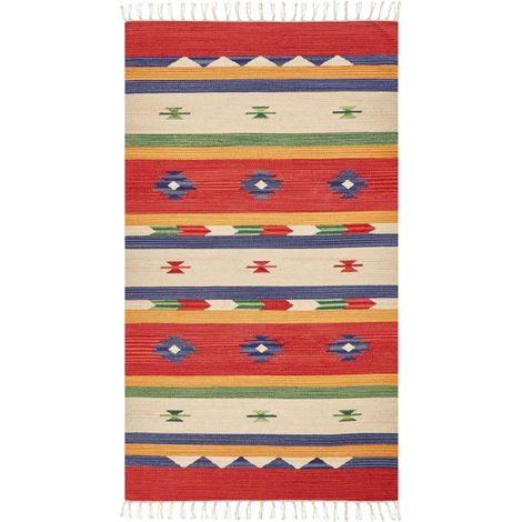 Rug ALAPARS Multicolour 80 x 150 cm Cotton Kilim
