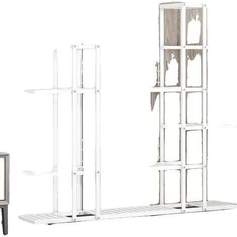Support de plante, plastique, hauteur : 90 cm, largeur : 60 cm, profondeur : 30 cm, 4 niveaux (1/5)