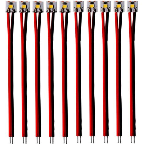 10 pcs 12-18V LED Haeleuchtung 8mm Weiss mit Kabel 10cm,Modellbau Led Beleuchtung,Modellbau Beleuchtung Modelleisenbahn Beleuchtung (1/5)