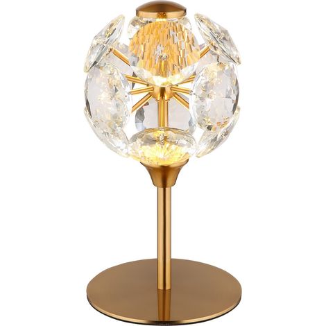 Globo - lámpara de mesa - VIRINA - dorado - vidrio - Ø 15cm - LED (1/5)