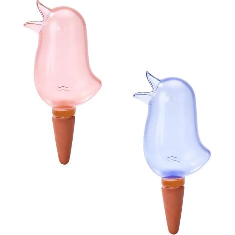 Arroseur automatique transparent en 2 pièces pour plantes et oiseaux, goutteur pour plantes de jardin