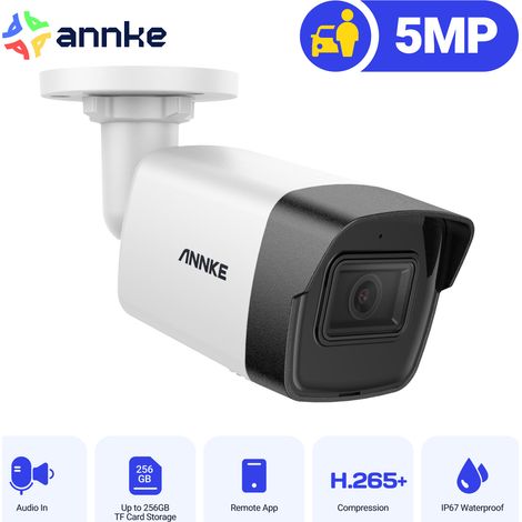 ANNKE C500 Caméra IP de sécurité PoE extérieure 3K,vision nocturne microphone intégré détection mouvement (1/5)