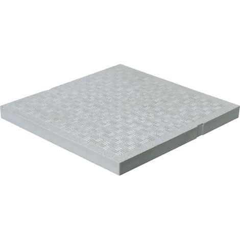 Tampon de sol léger PVC anti-choc 187 x 187 mm - 11,00 KN - Gris - Fisrt Plast (1/3)