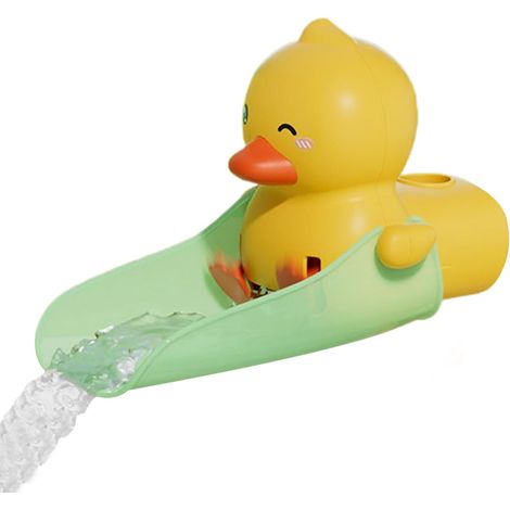 Entenförmiger Wasserhahnaufsatz – leicht drehbar, verstellbarer Griff, ideal zum Händewaschen für Kinder