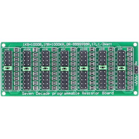Programmierbare Widerstandsplatine 1R bis 9999999R, 8-teilig, 0,1R, kostengünstiges und präzises elektronisches Bauteil